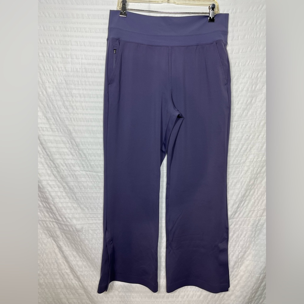 Athleta Women's Wide Leg Nightfall Purple Venice Flare Pant Size Large